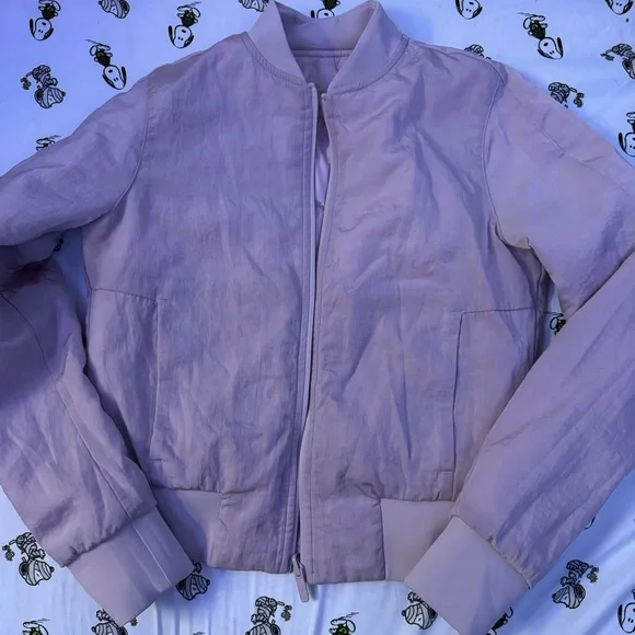 Lululemon dusty pink bomber jacket size small like new - Picture 8 of 13